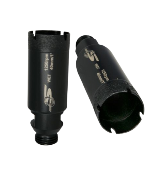 1 3/8" Cyclone Thin Wall CNC Core Bit Reverse Thread