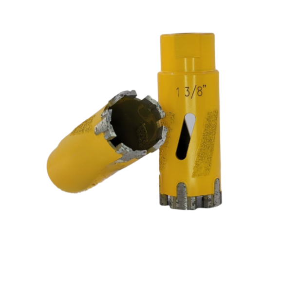 Yellow 5 Tooth Core Drill 1 3/8"