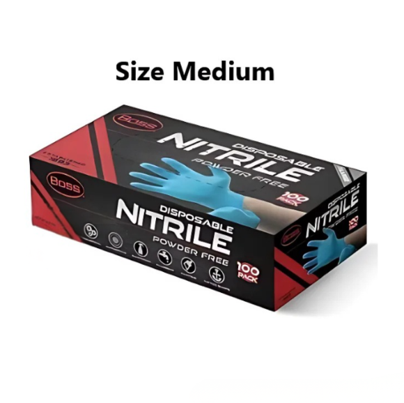 Boss Glove Medium Nitrile Fully Coated