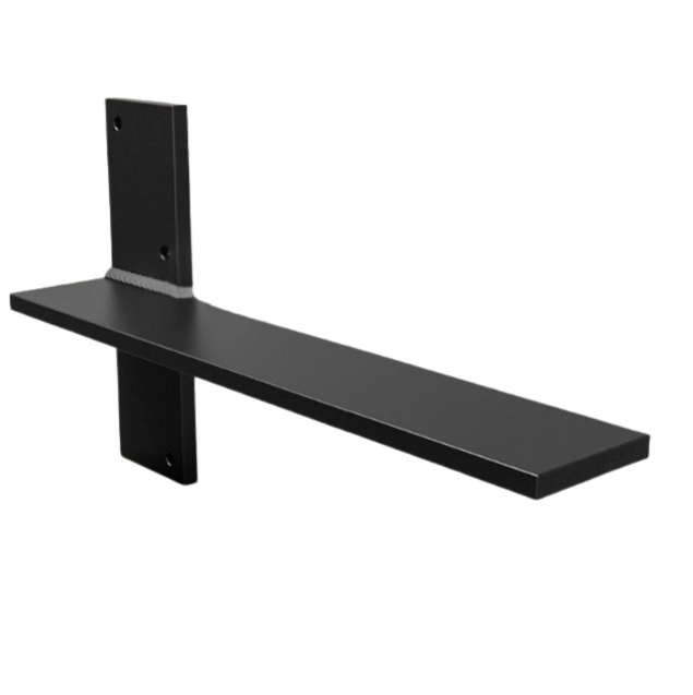 Colossal T-Bracket 8"x18" Colored Black Floating Wall Mount