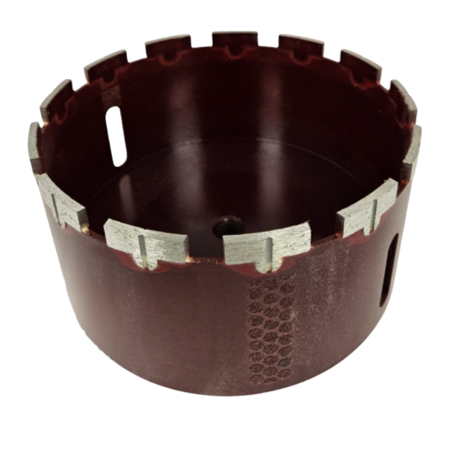 Lobo 6" Red Core Bit T-Segment Side Diamond X4L6000