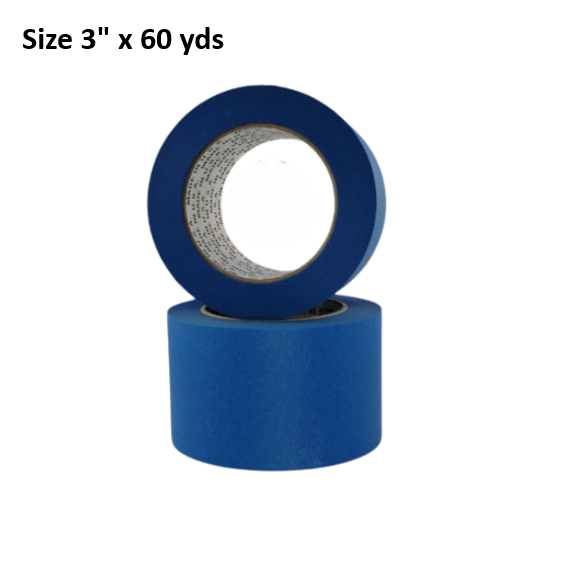 Blue Tape Painter Medium Tack 3" x 60 yds 16 Per Case