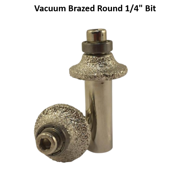 Vacuum Brazed Round 1/4" Bit