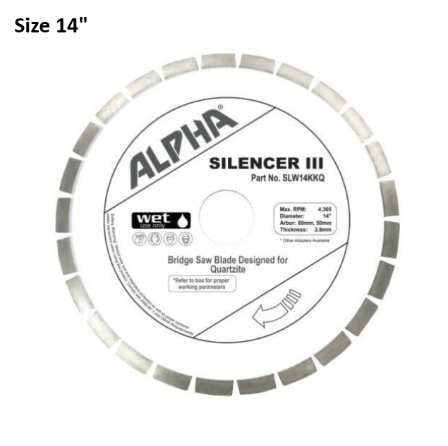 14" Alpha Silencer III for Quartzite