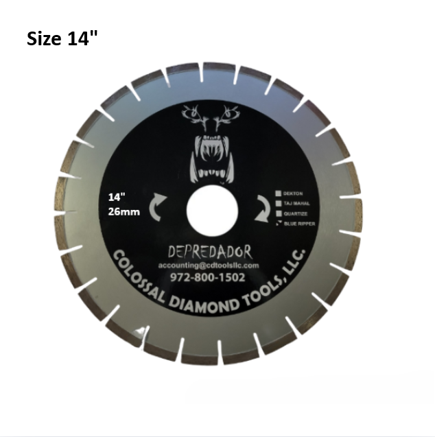 Depredador H-Black 14" 26MM Bridge Saw Blade Long Life