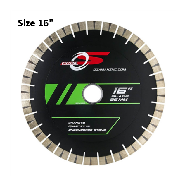 Cyclone 16" S Reinforced Bridge Saw Blade 26mm