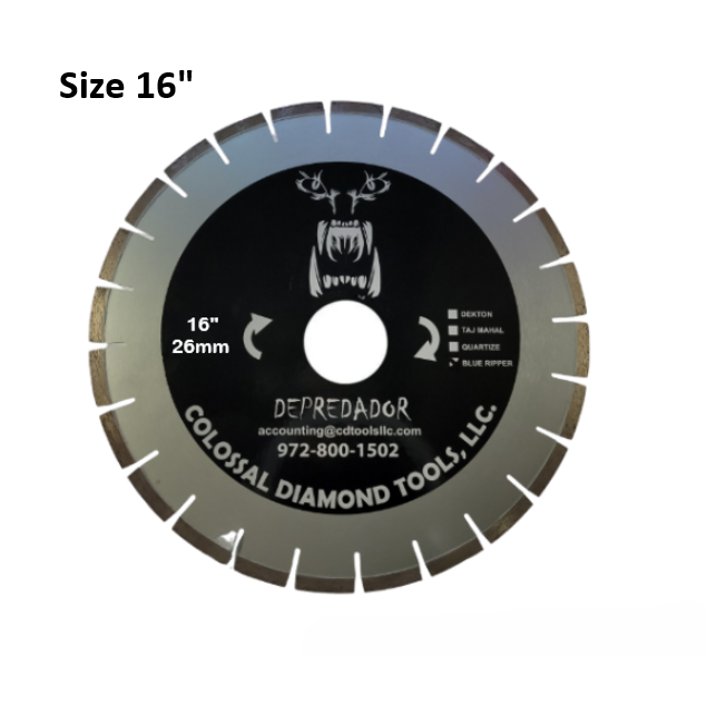 Depredador H-Black 16" 26MM Bridge Saw Blade Long Life