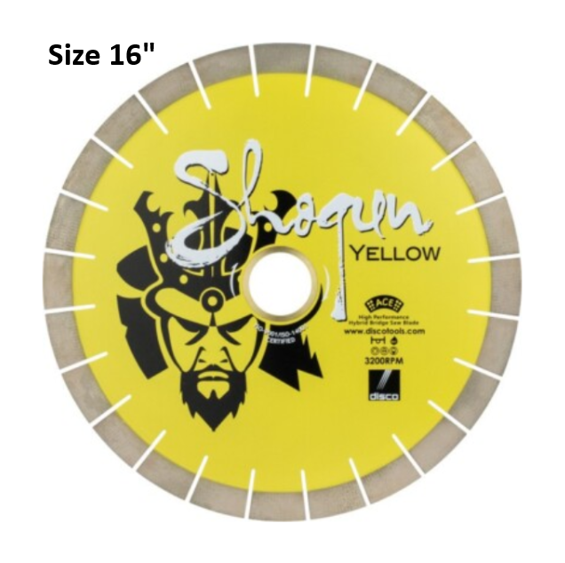 Disco Shogun Fast Cutter Yellow 16" 25mm