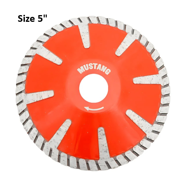 Mustang 5" Orange Contour Blade