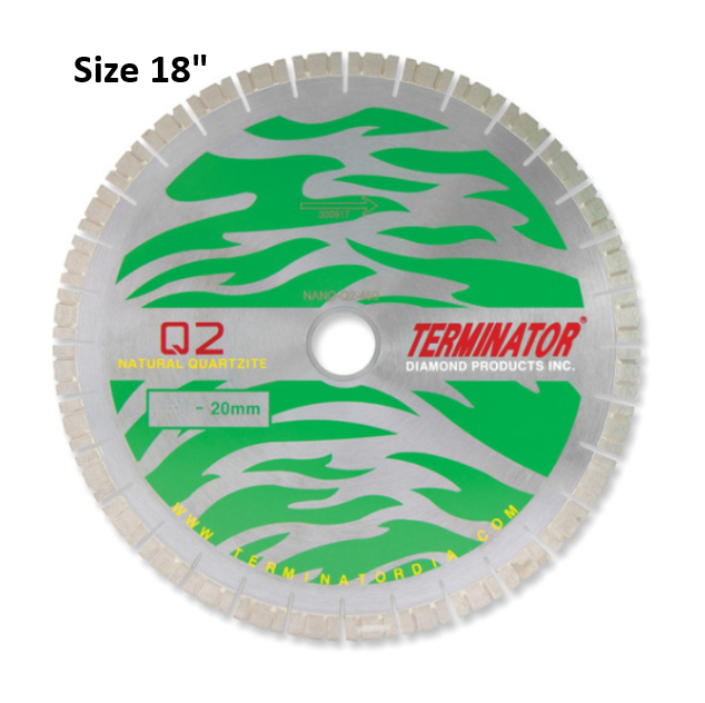 Terminator 18" x 20mm Q2 Nano Quartzite