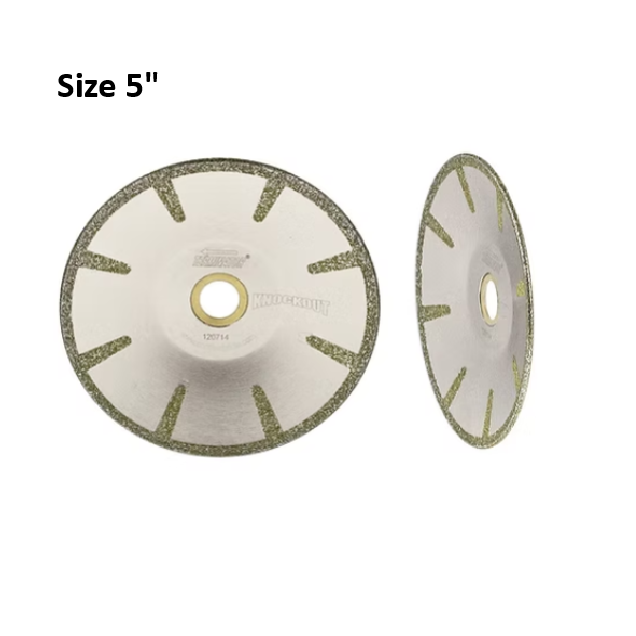 Terminator 5" Silver Electroplated Contour Blade for Marble