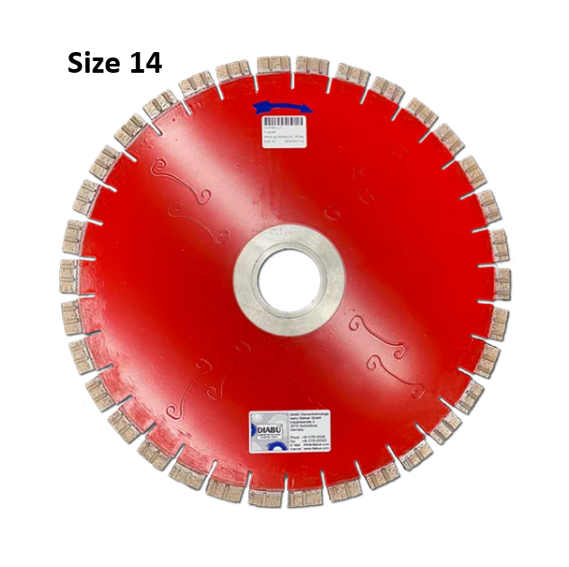 Titan Red 14" Blue Ripper Blade