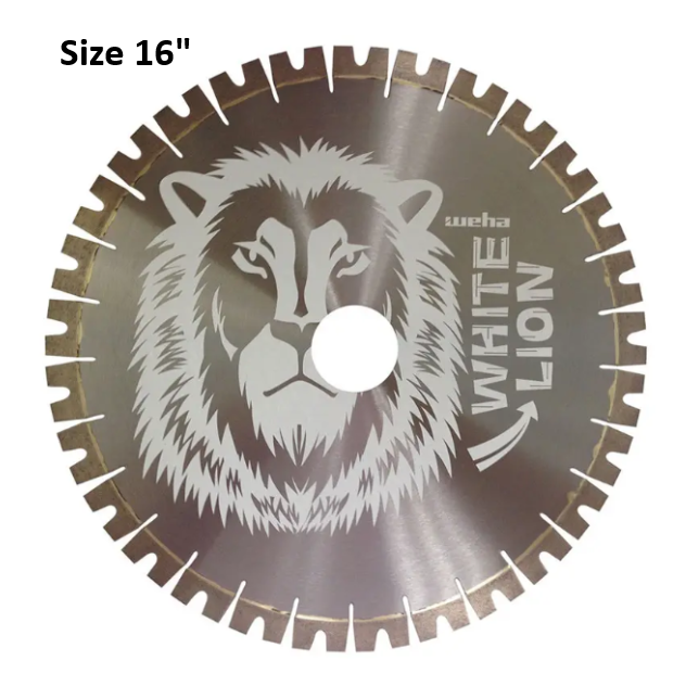 Weha White Lion 16" Quartzite Bridge Saw Blade
