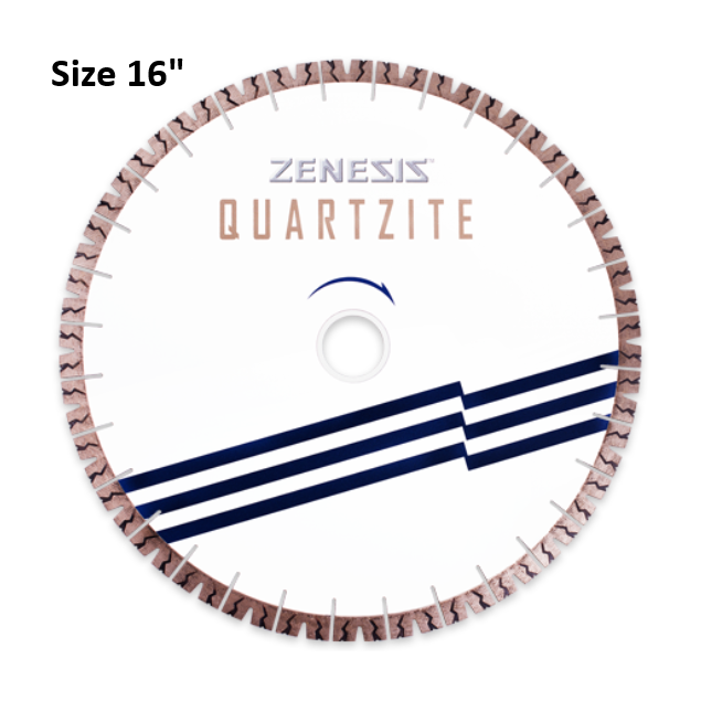 Zenesis16 x .134 x 60/50mm ZENESIS Quartzite Bridge Saw Blade