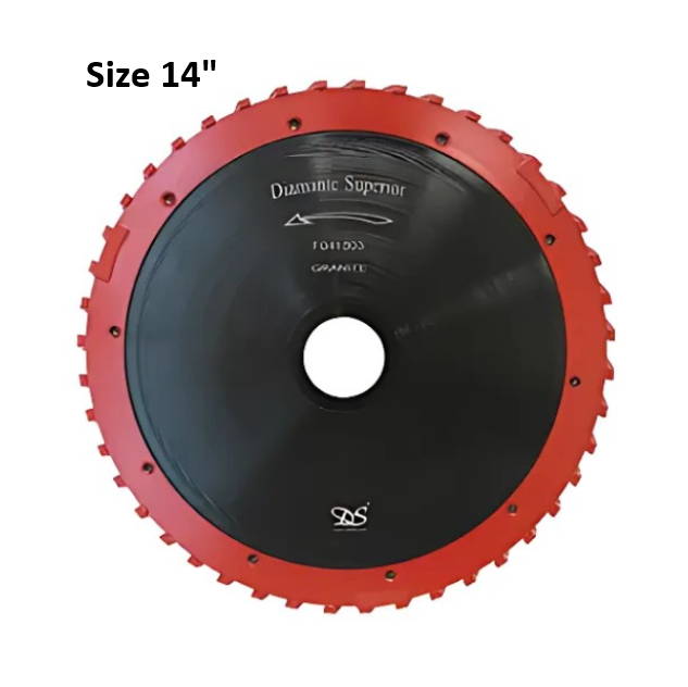 14" Dongsin Milling Wheel 1 1/2" Silent Core