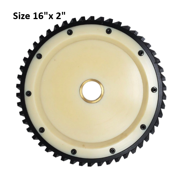 16" x 2" Milling Wheel, 60mm-50mm, Silent Core