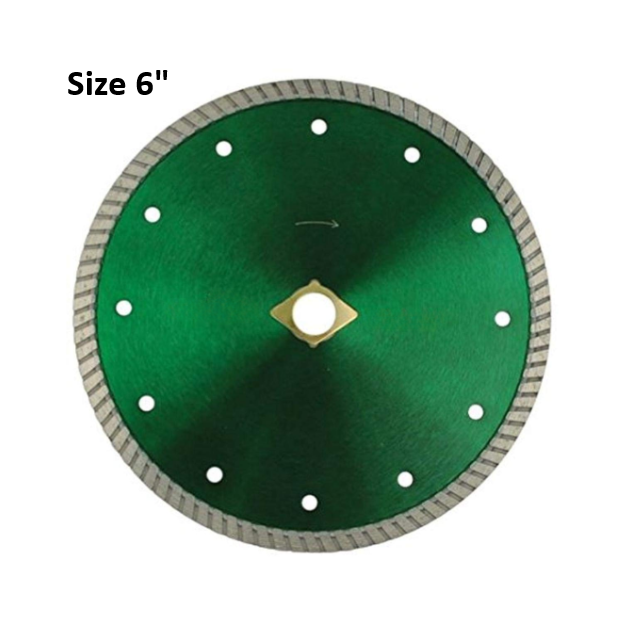 Lobo 6" Green Turbo Blade B3L6