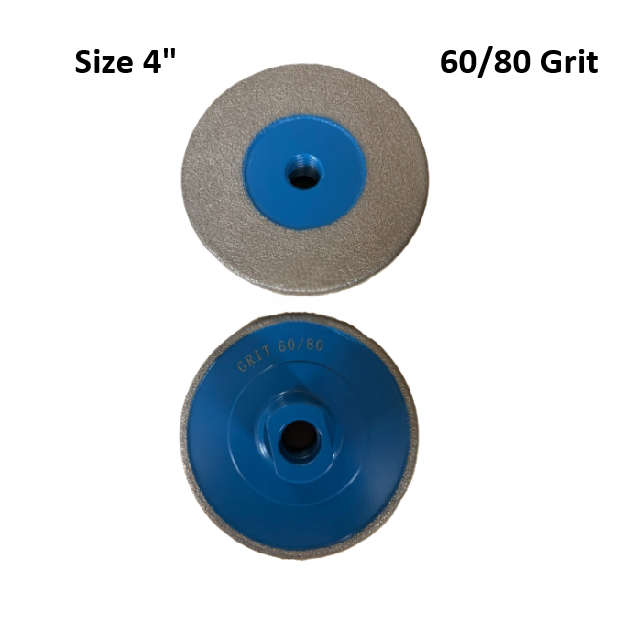 Colossal 4" 60/80 Grit Ultra Compact Porcelain Dekton Vacuum Brazed