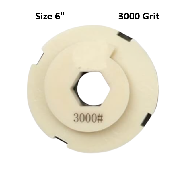 Sentinel 3000 Grit Bullnose 6" In Line Pad Snail Lock E1SB63000