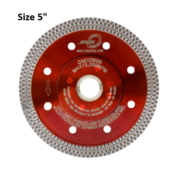 Cyclone 5" Red Porcelain Turbo Thin Blade