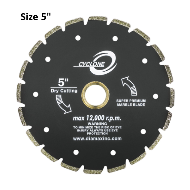 Cyclone 5" Black Electroplated Marble Blade