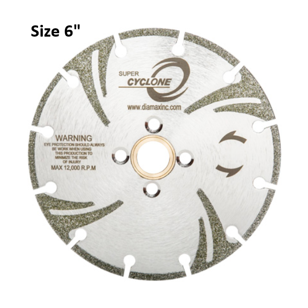 Cyclone 6" Silver Super Marble Blade