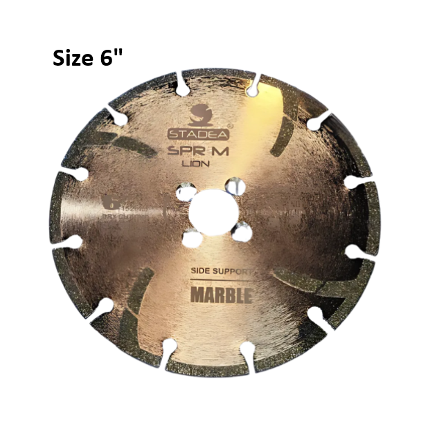 Stadea Super Colossal Diamond Tools 6" Marble Lion Blade B9ST6