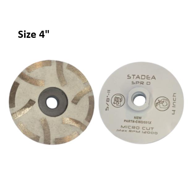 Stadea 4" Micro Cut Resin Filled Cup Wheel Dekton