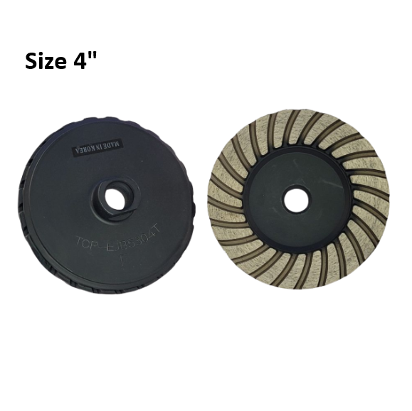 4" Turbo Black Cup Wheel Fine