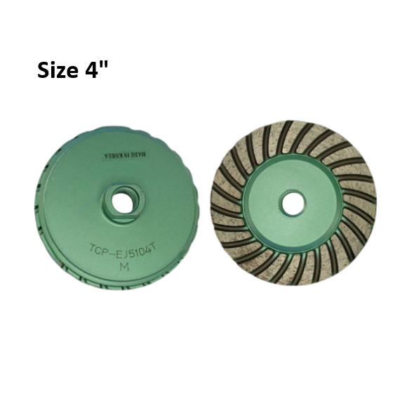 4" Turbo Green Cup Wheel Medium