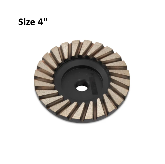 Cyclone Cup Wheel 4" Coarse