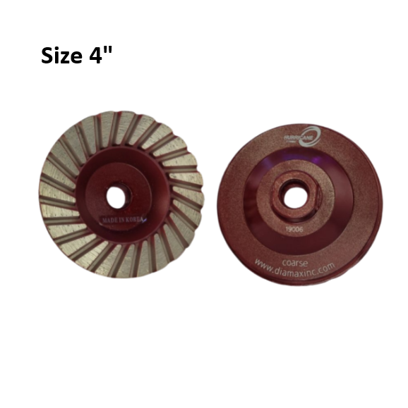 Hurricane Cup Wheel 4" Coarse