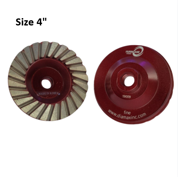 Hurricane Cup Wheel 4" Fine