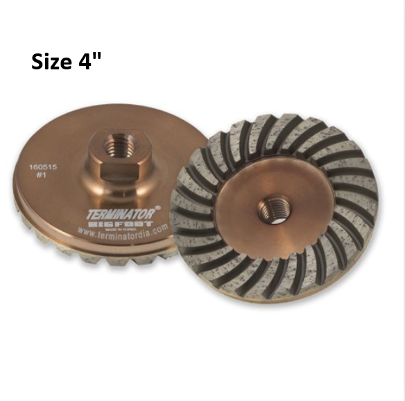 Terminator Big Foot 4" Coarse Cup Wheel