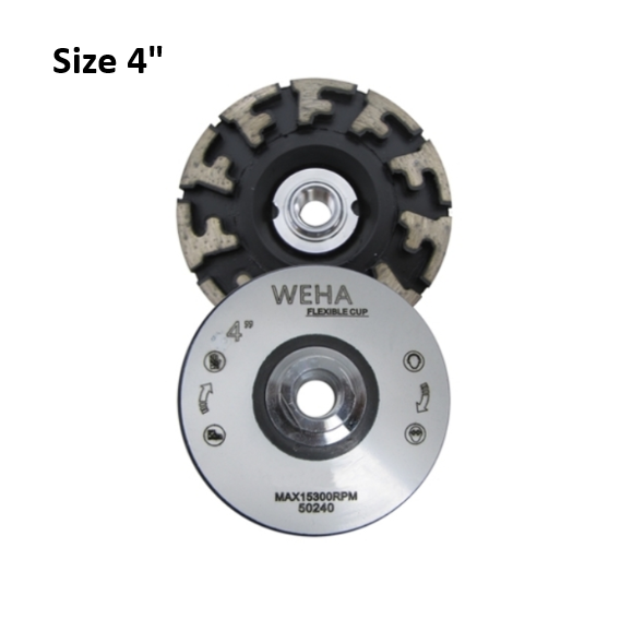 Weha 4" Aggressor Cup Wheel Coarse