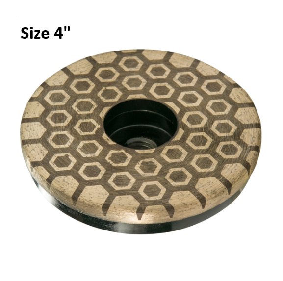 4" Cyclone Flat Resin Hex Cup Wheel Coarse Thick