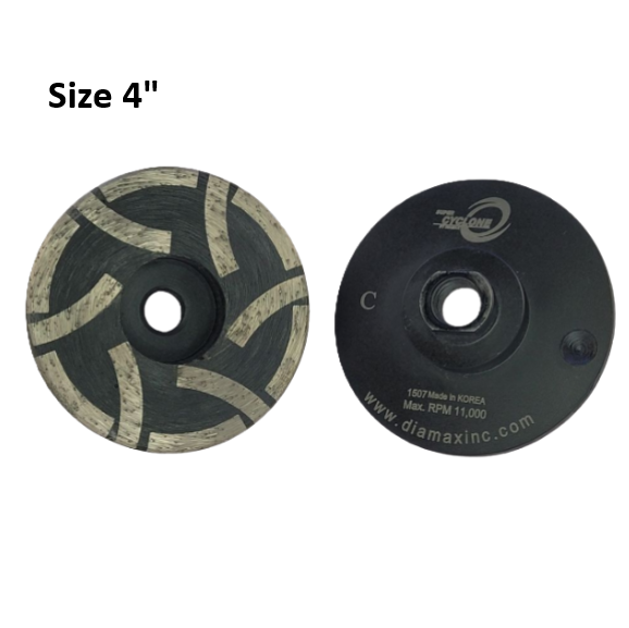 Cyclone 4" Flat Resin Cup Wheel Coarse