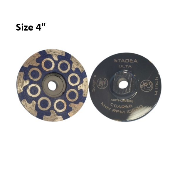 Stadea 4" Coarse Circle Resin Filled Cup Wheel