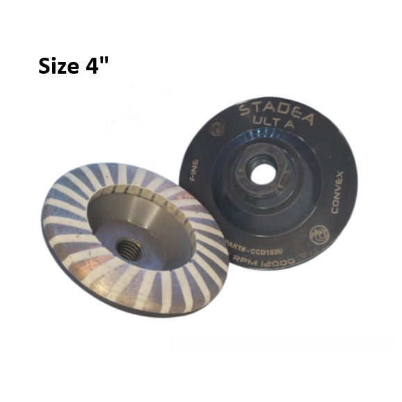Stadea 4" Convex Fine Resin Filled Cup Wheel