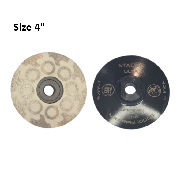 Stadea 4" Fine Circle Resin Filled Cup Wheel