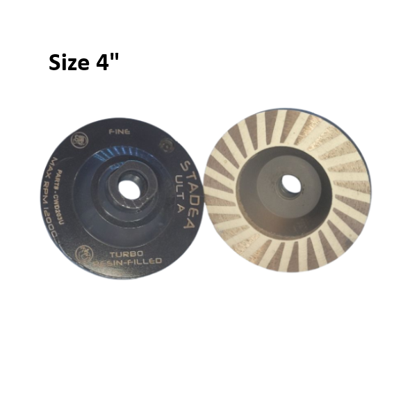 Stadea 4" Fine Turbo Resin Filled Cup Wheel