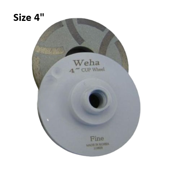 Weha 4" Resin Fill Cupwheel Fine
