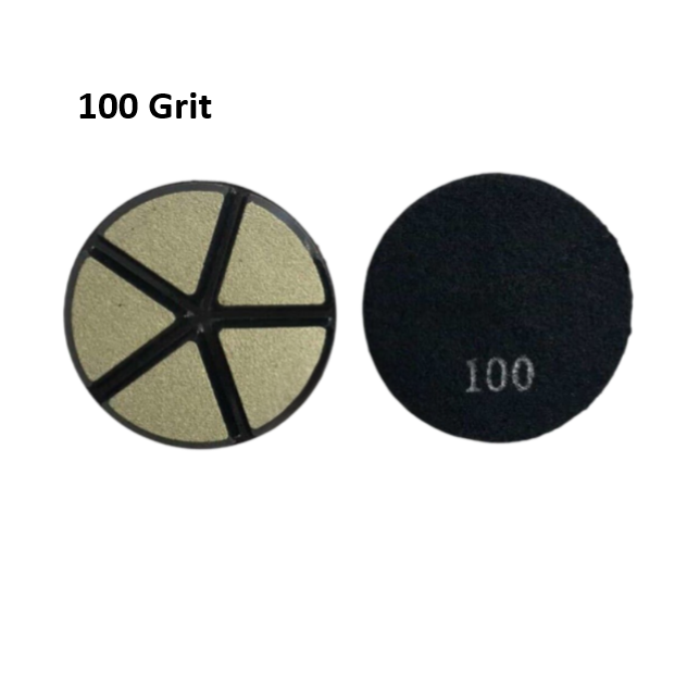 3" Transitional Grit 100 Ceramic Velcro Floor Pad