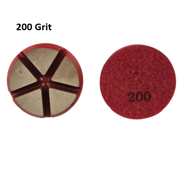 3" Transitional Grit 200 Ceramic Velcro Floor Pad F3TC3200