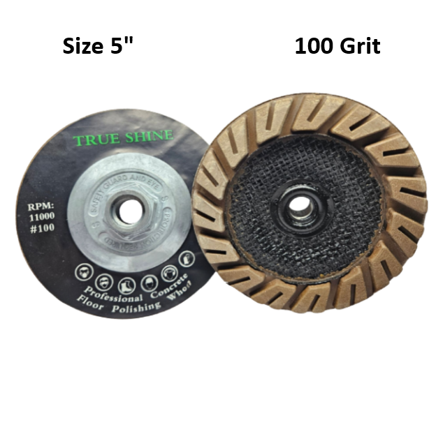 5" Transitional Cup Wheel 5/8-11 Thread 100 Grit