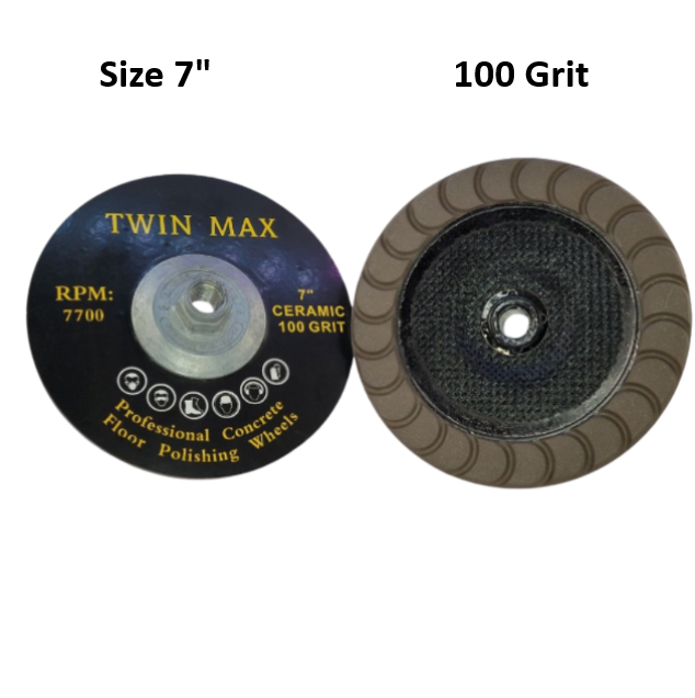 7" Transitional Cup Wheel 5/8-11 Thread 100 Grit