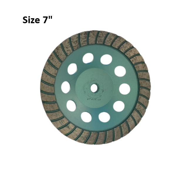 7" Turbo Green Cup Wheel Single Row Coarse C3CDT