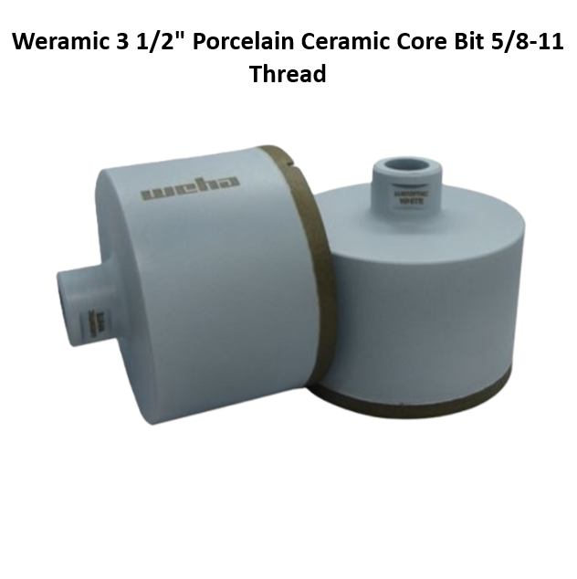 Weramic 3 1/2" Porcelain Ceramic Core Bit 5/8-11 Thread
