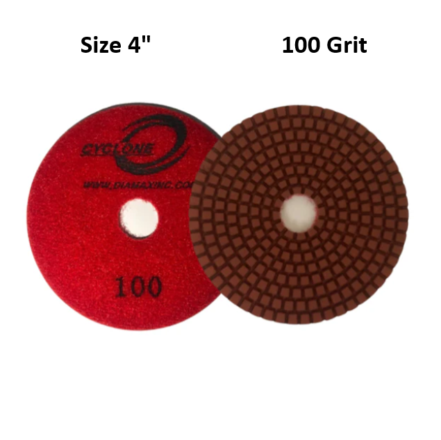Cyclone 4" Polishing Disk 100 Grit D1CYC4100