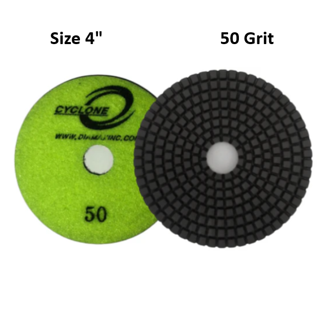 Cyclone 4" Polishing Disk 50 Grit D1CYC450